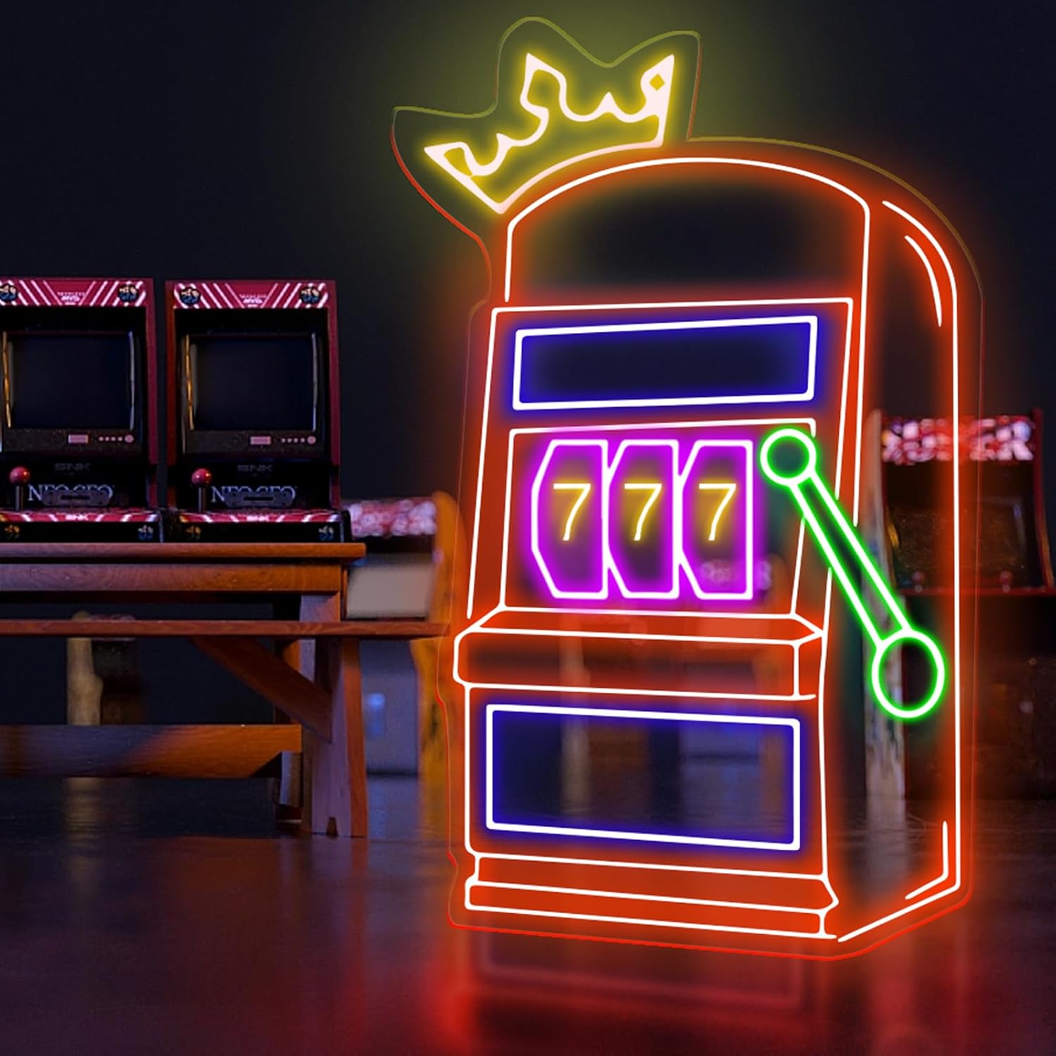 Outdoor Power For Wedding - Ikon Permainan Mesin Slot Neon Sign