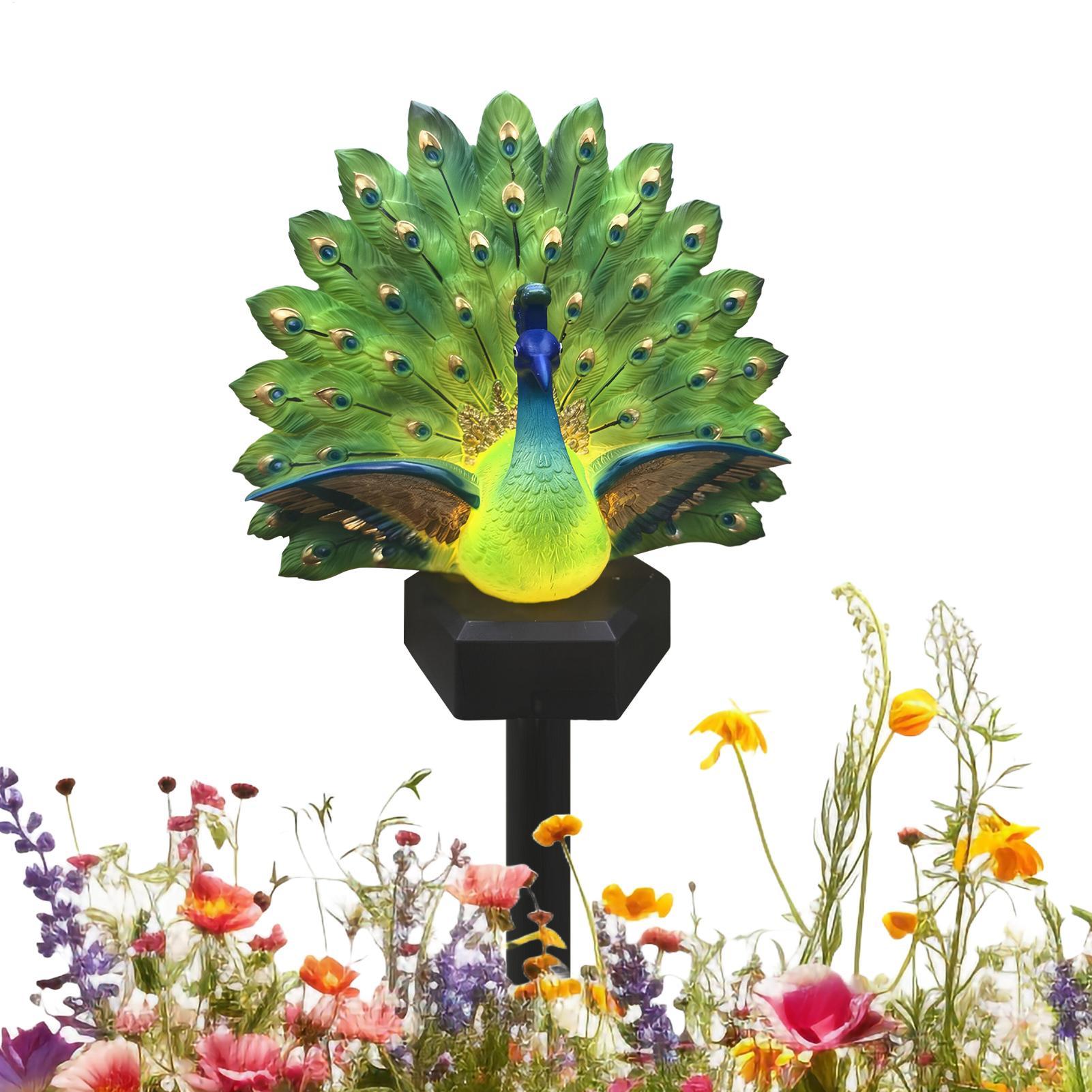 Outdoor Power Stake - Dekorasi Burung Bertenaga Surya, Dekorasi Tahan