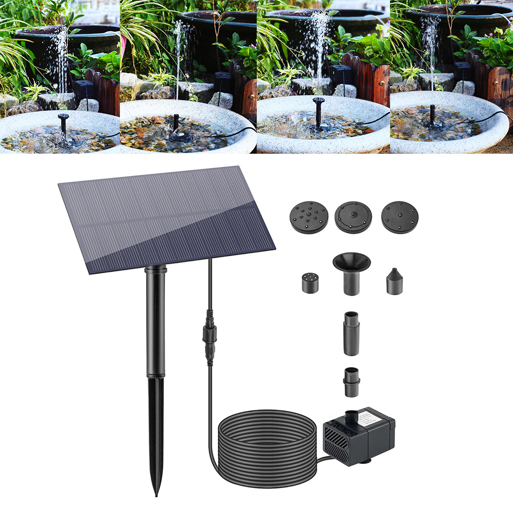 Outdoor Power Stake - 5W 5V Air Mancur Dekorasi Taman