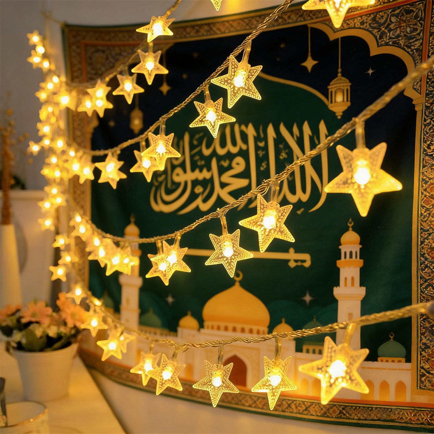 Outdoor Power For Wedding - Lampu Tali Peri Bintang Hiasan Baterai