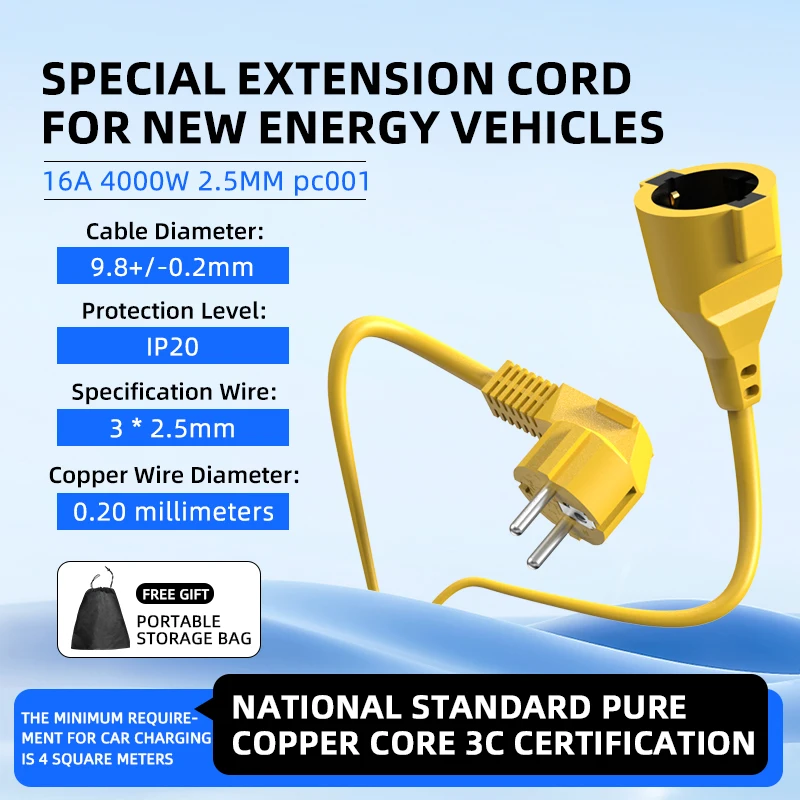 Outdoor Use Power Strip - Kabel Ekstensi Schuko EU 16A 4KW