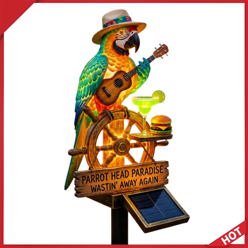 Outdoor Power Stake - Lampu Hias Burung Beo Tenaga Surya