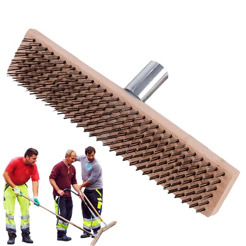 Outdoor Power Broom - Sikat gosok baja lebar tahan karat,