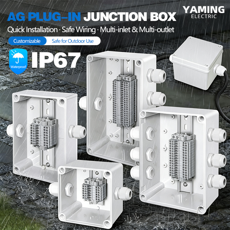 Outdoor Power Cable Junction Box - Kotak Sambungan Tahan Air Dengan Blok