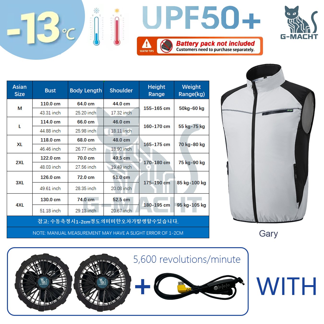 Outdoor Power Not Working - Rompi Kipas Pendingin USB Rompi Ber-AC