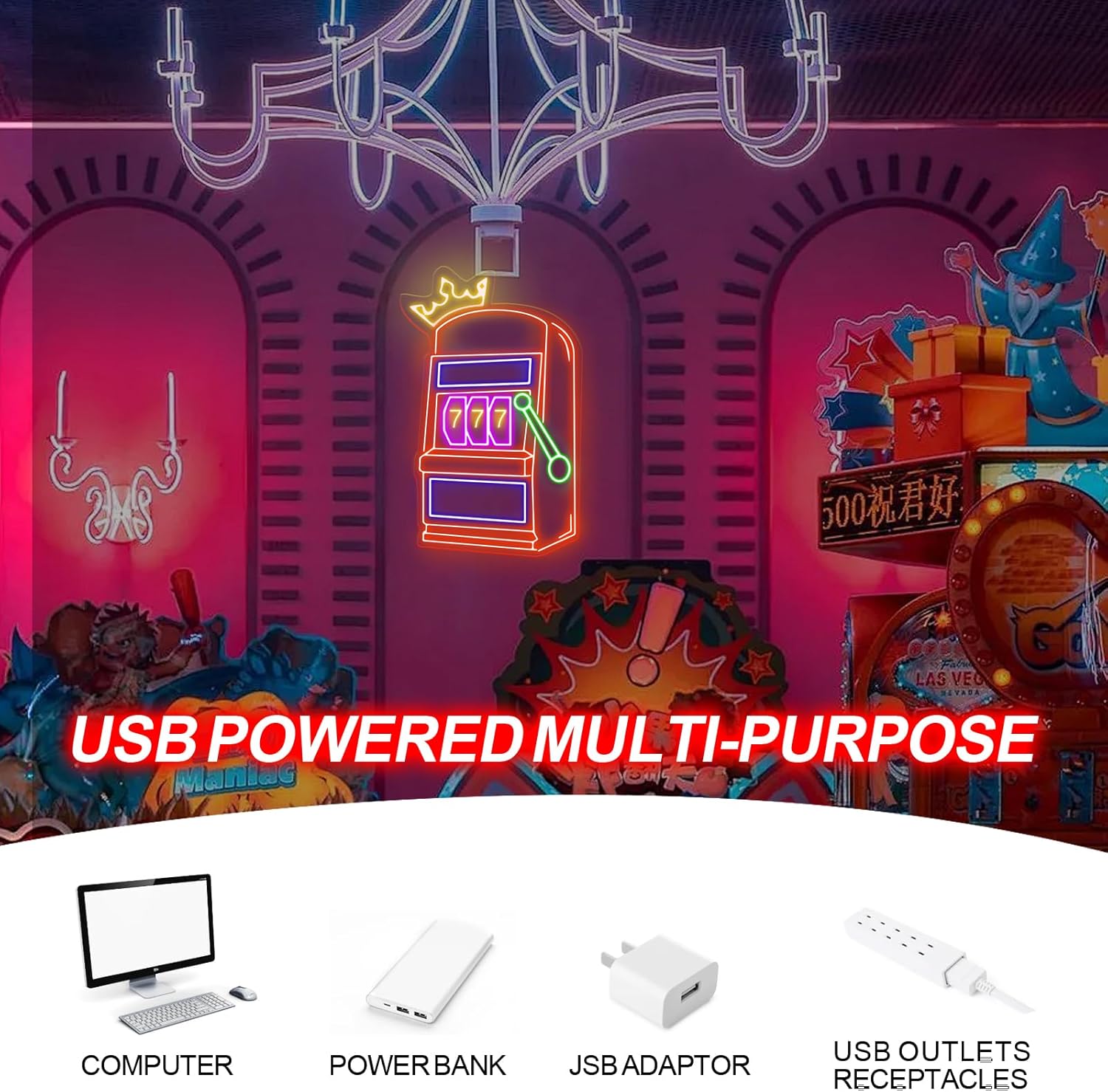 Ikon Permainan Mesin Slot Neon - Outdoor Power For Wedding ulasan dan harga