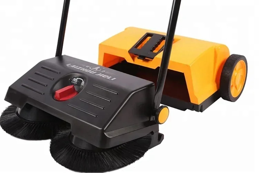 Robot penyapu lantai elektroni - Outdoor Power Broom ulasan dan harga
