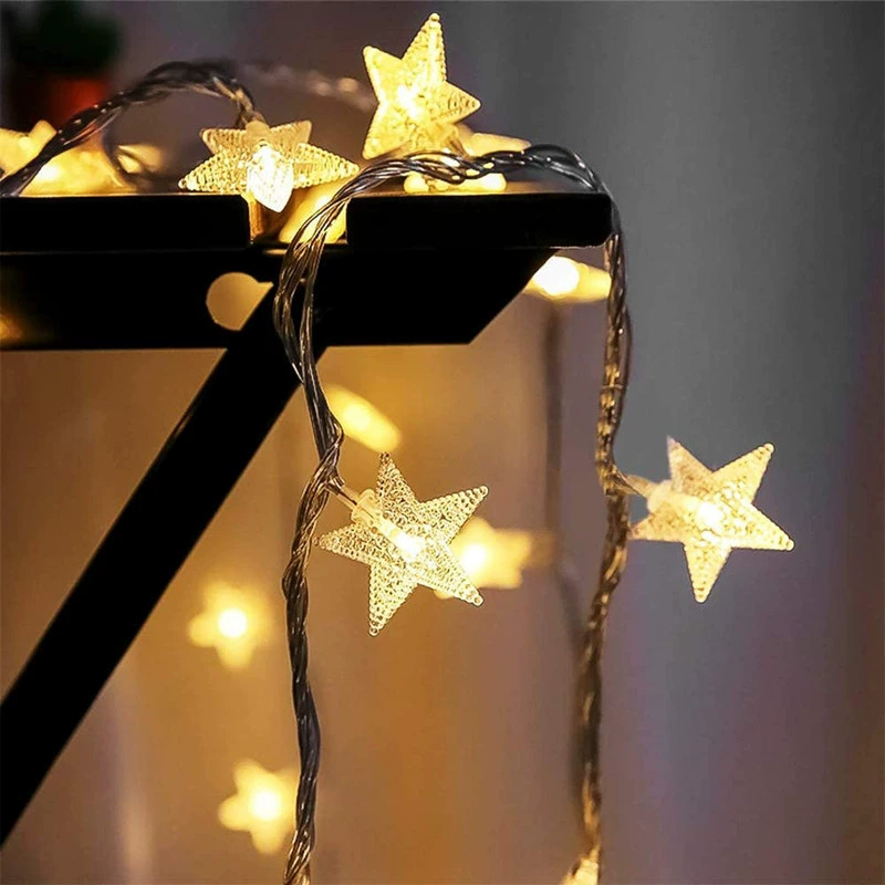 Lampu Tali Peri Bintang Hiasan - Outdoor Power For Wedding ulasan dan harga