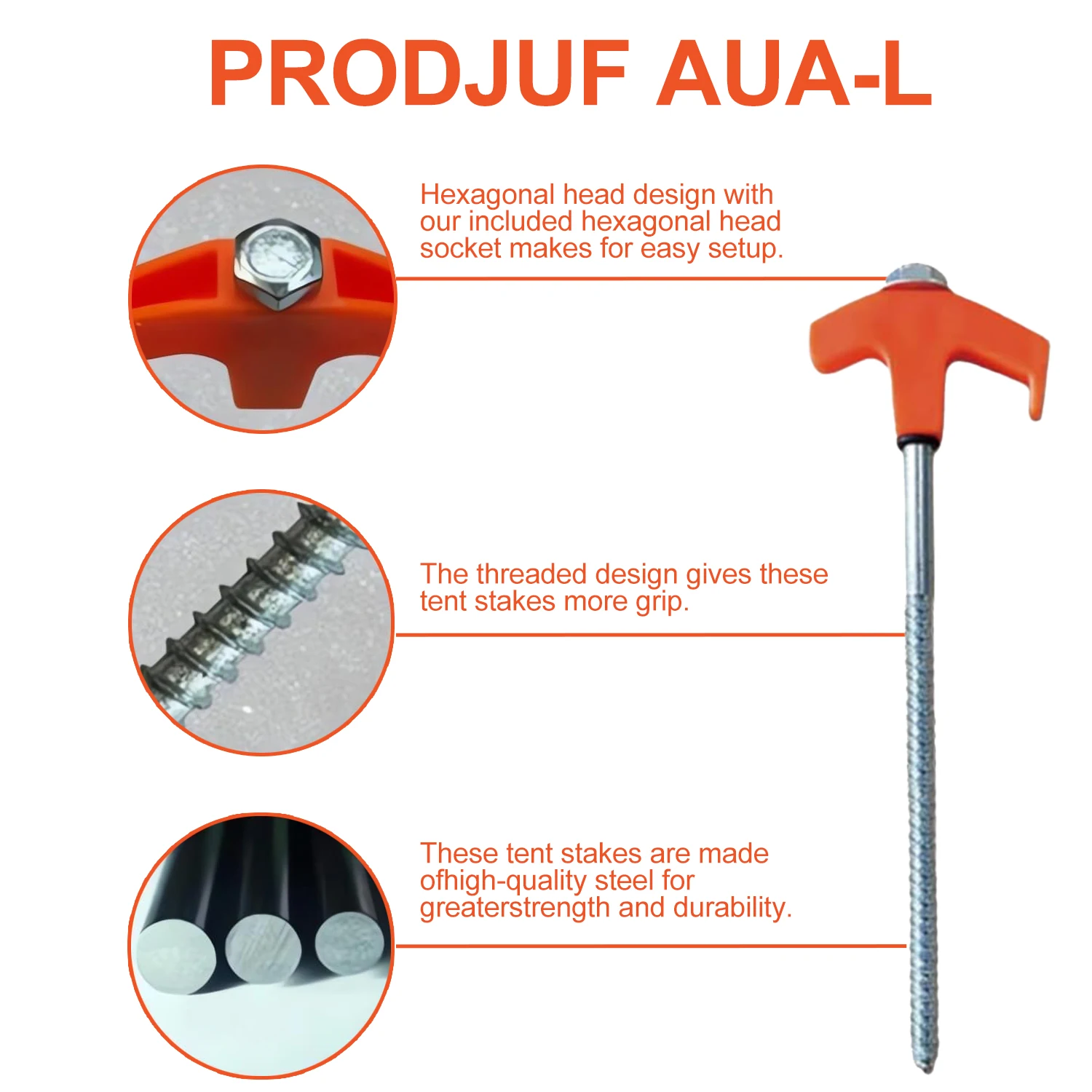 Sekrup Tenda 8-inci, Sekrup Ja - Outdoor Power Stake ulasan dan harga