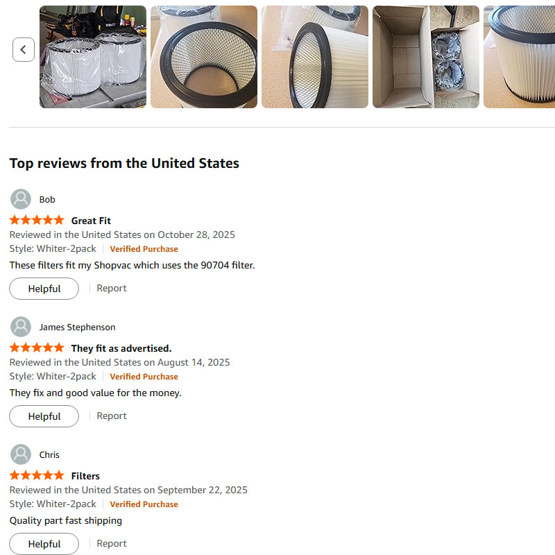 Filter Pengganti untuk Shop-Va - Wet Dry Vacuum Shop ulasan dan harga