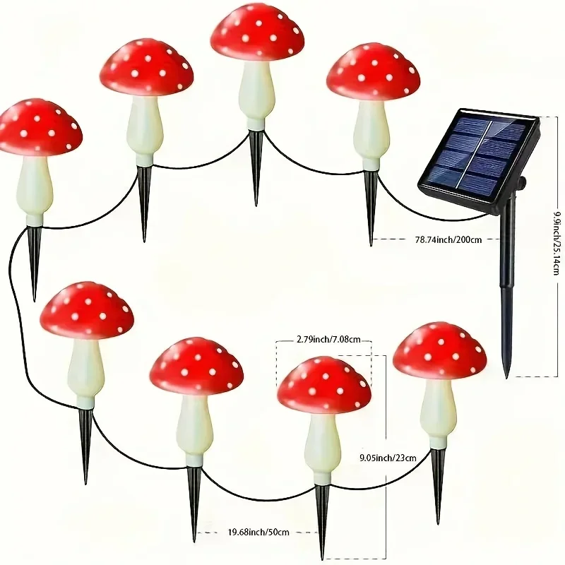 8/12/20 Kepala Lampu Jamur Sur - Outdoor Power Stake ulasan dan harga