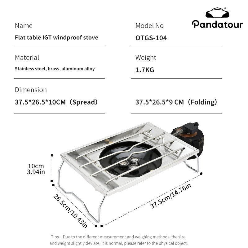 Pandatour IGT Kompor Meja Satu - Outdoor Power Equipment Brands ulasan dan harga