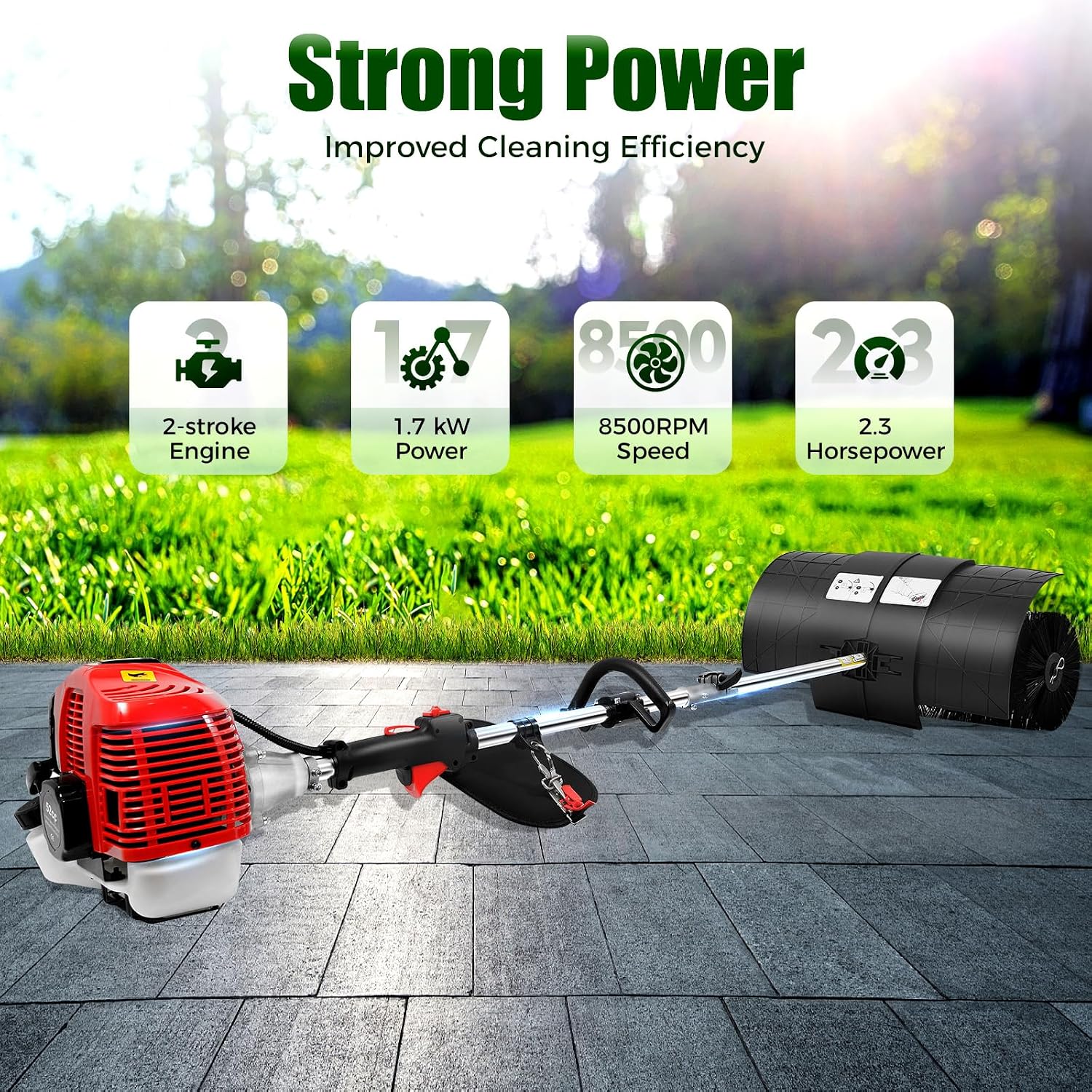 Penyapu Genggam Berbahan Bakar - Outdoor Power Broom ulasan dan harga