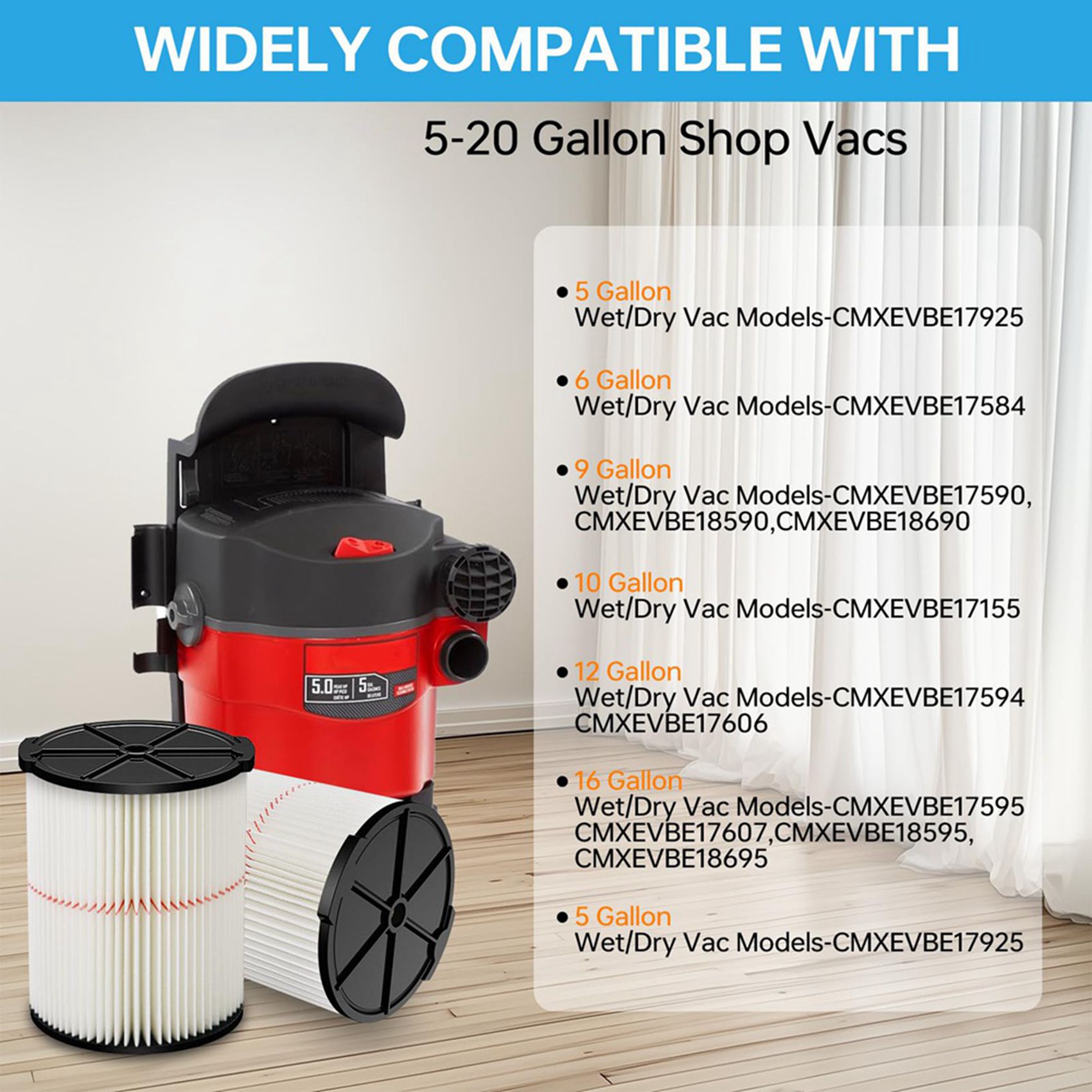 Filter Kartrid Pengganti BAAJ- - Wet Dry Vacuum Shop ulasan dan harga