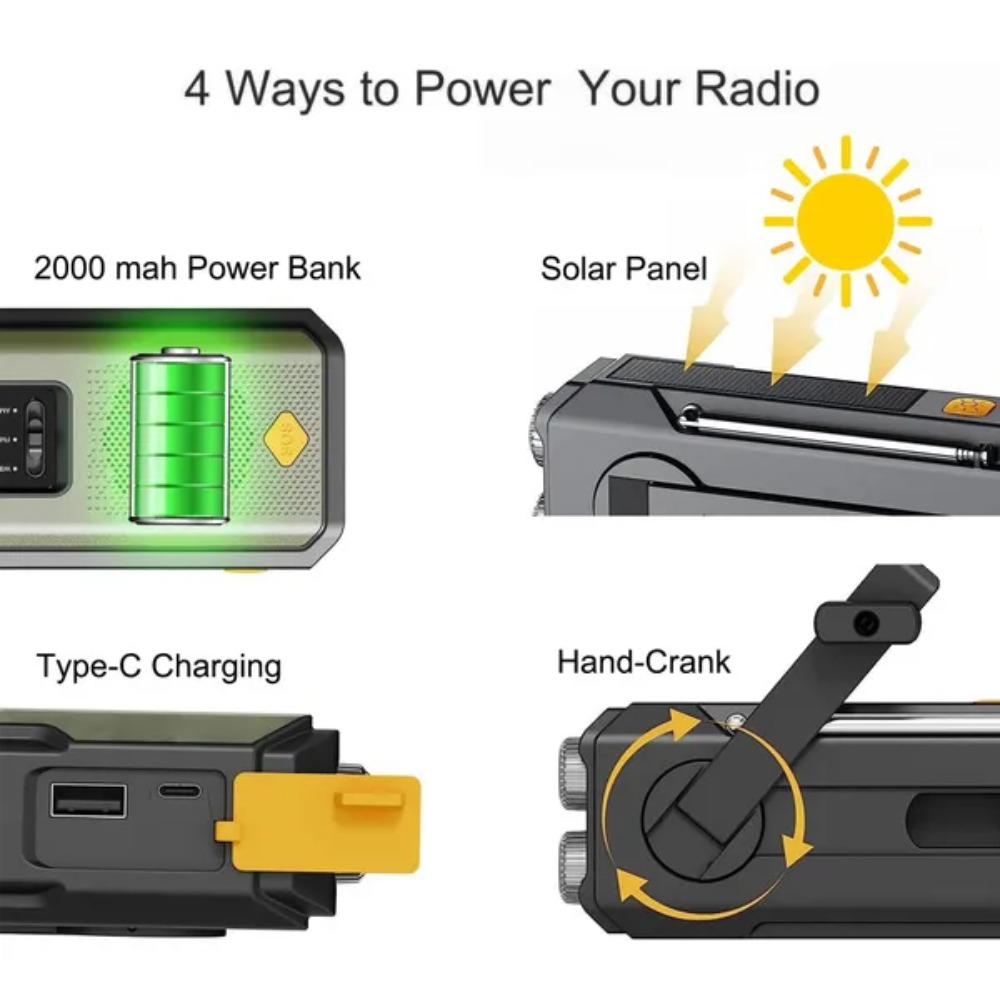 Radio Cuaca NOAA Darurat Tenag - Outdoor Power Equipment Brands ulasan dan harga
