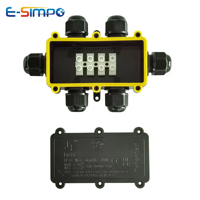 6Way 1IN5Out IP68 Kotak Sambun - Outdoor Power Cable Junction Box ulasan dan harga