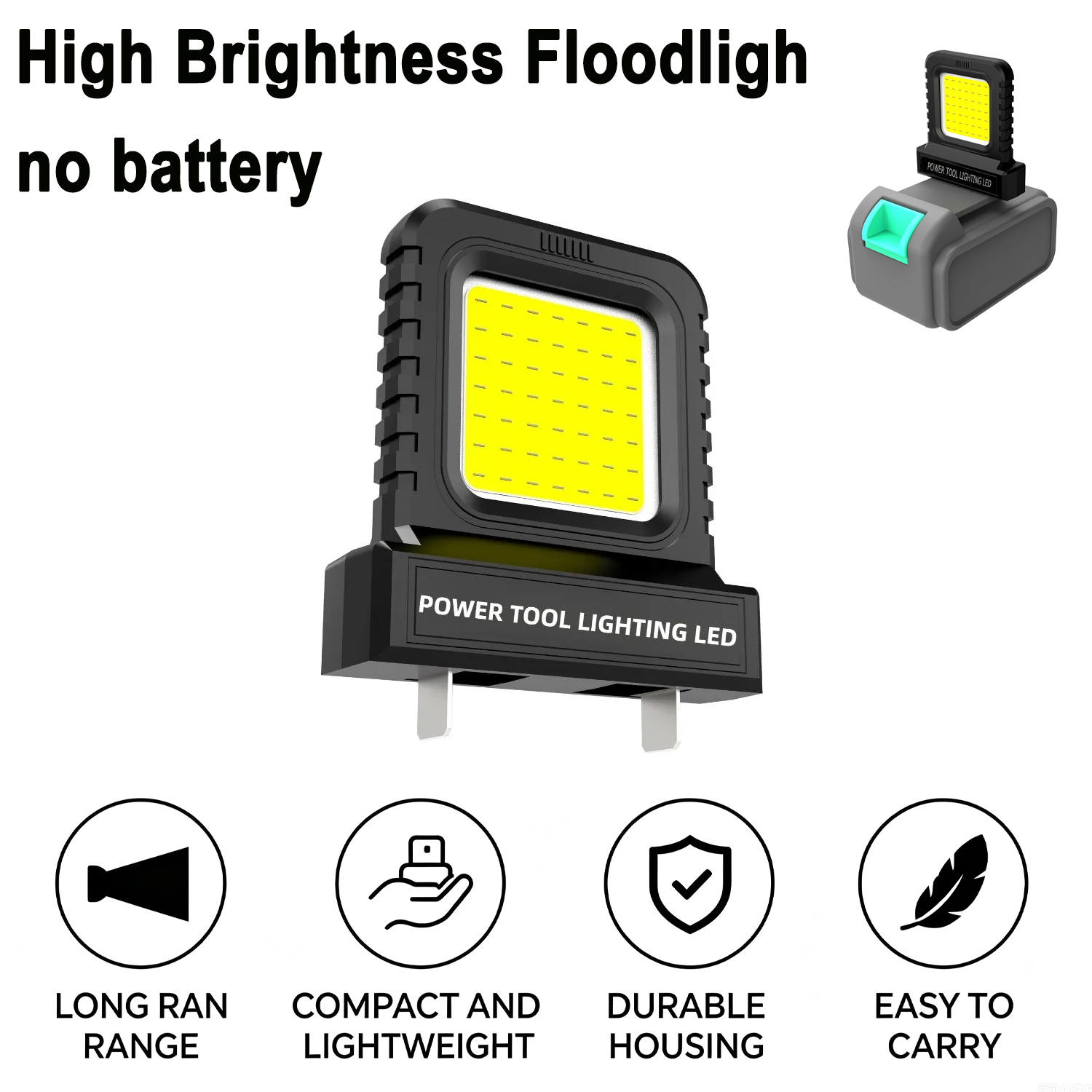 Lampu Sorot LED Bertenaga Bate - Outdoor Power Not Working ulasan dan harga