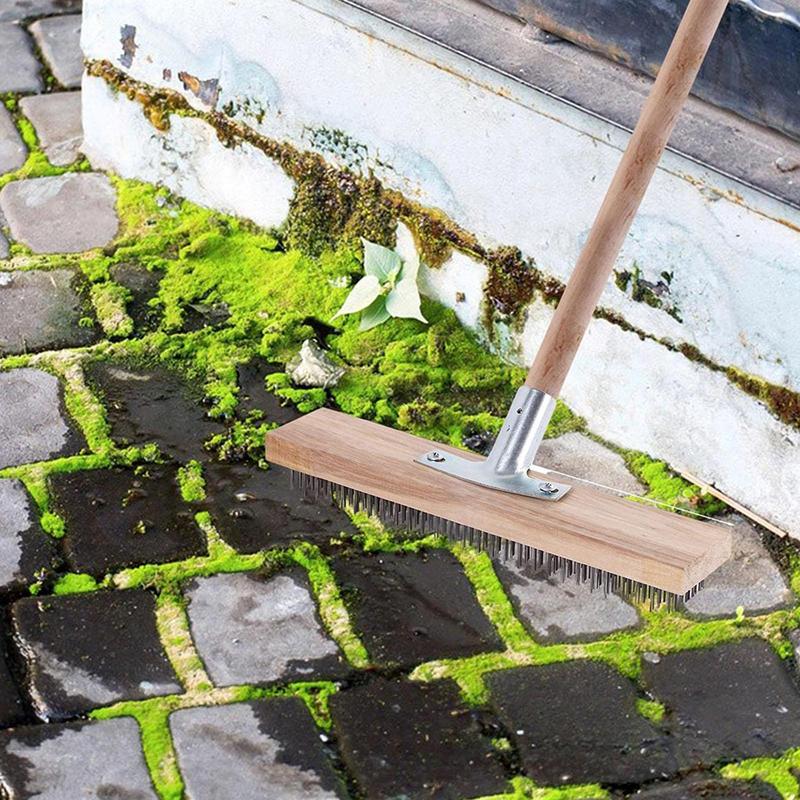 Sikat gosok baja lebar tahan k - Outdoor Power Broom ulasan dan harga