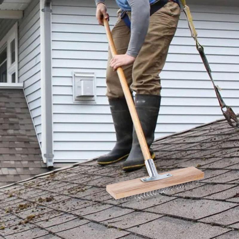 Sikat gosok baja lebar tahan k - Outdoor Power Broom ulasan dan harga