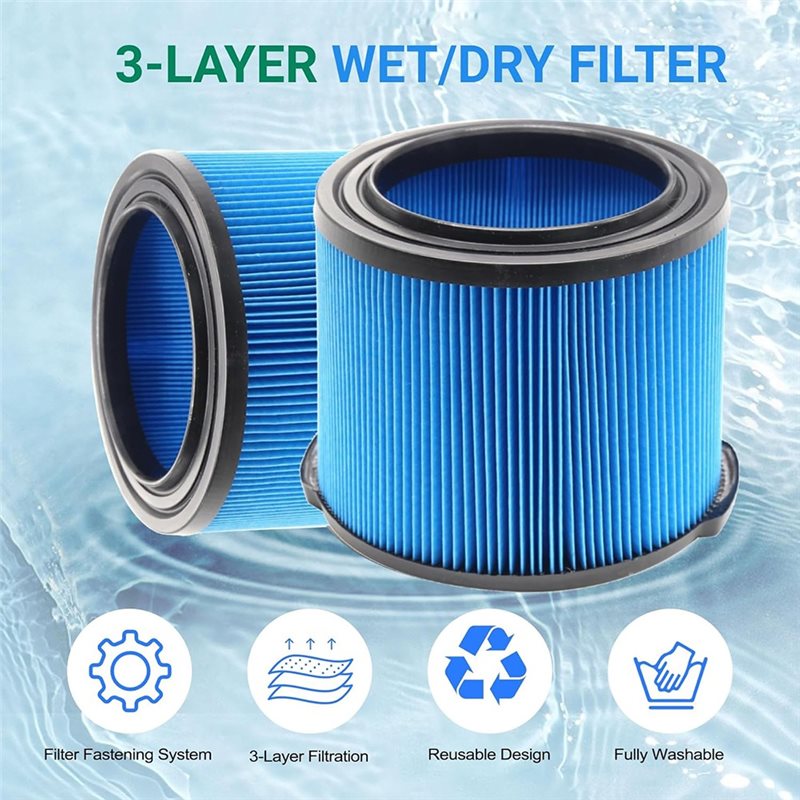 Filter Basah/Kering 3-Lapisan  - Wet Dry Vacuum Shop ulasan dan harga
