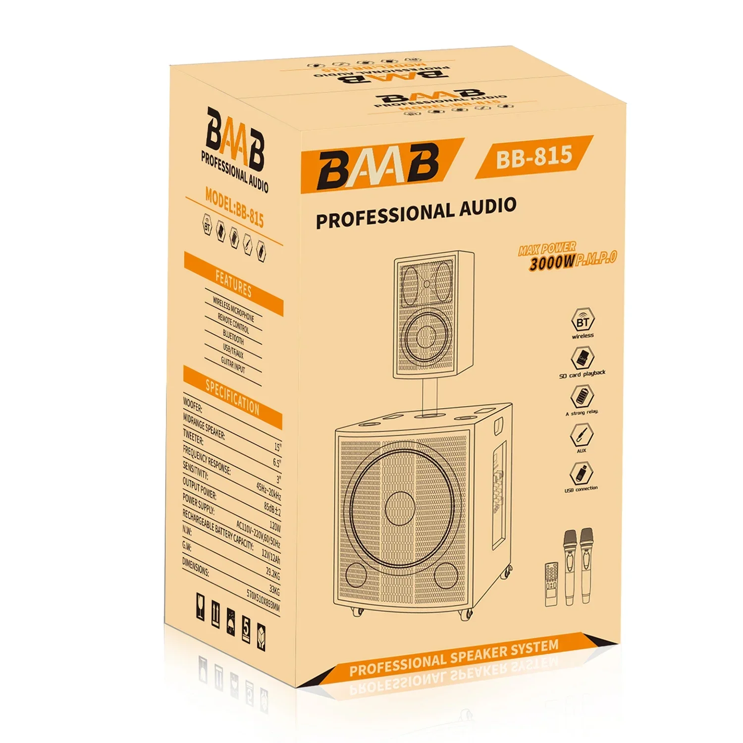 Speaker Karaoke Profesional BB - Outdoor Power For Wedding ulasan dan harga
